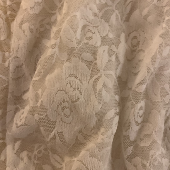 White floral tube top for summer, size S-M - Picture 2 of 3